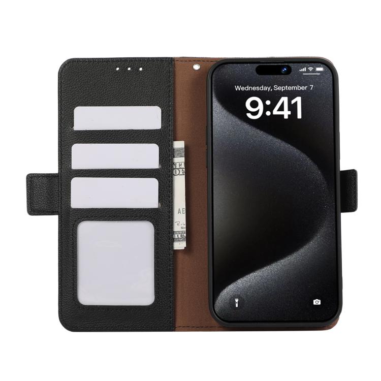 ABEEL Side-Magnetic Litchi Pattern Leather RFID Phone Case, For Honor 400 Pro Global 160.8mm, For Honor 400 Lite Global, For Honor 400 Global 156.5mm