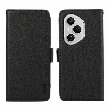 ABEEL Side-Magnetic Litchi Pattern Leather RFID Phone Case, For Honor 400 Pro Global 160.8mm, For Honor 400 Lite Global, For Honor 400 Global 156.5mm