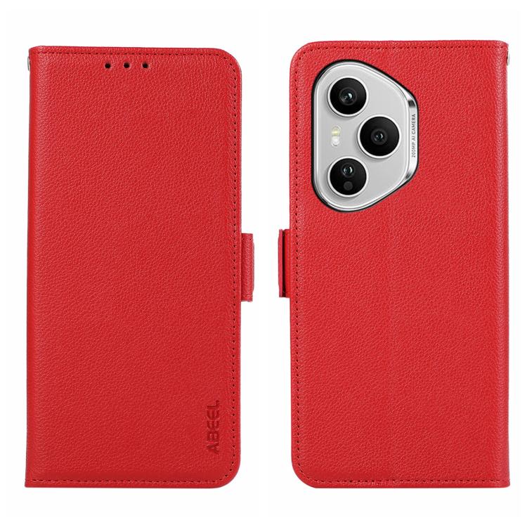 ABEEL Side-Magnetic Litchi Pattern Leather RFID Phone Case, For Honor 400 Pro Global 160.8mm, For Honor 400 Lite Global, For Honor 400 Global 156.5mm