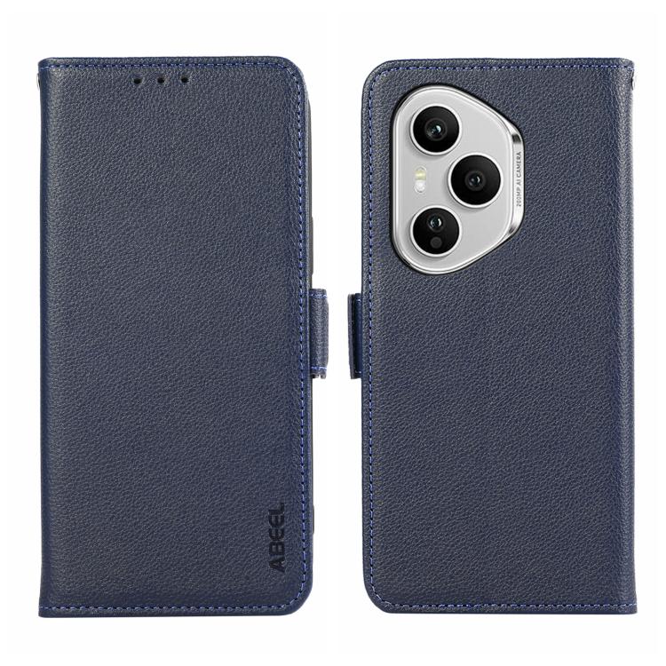 ABEEL Side-Magnetic Litchi Pattern Leather RFID Phone Case, For Honor 400 Pro Global 160.8mm, For Honor 400 Lite Global, For Honor 400 Global 156.5mm