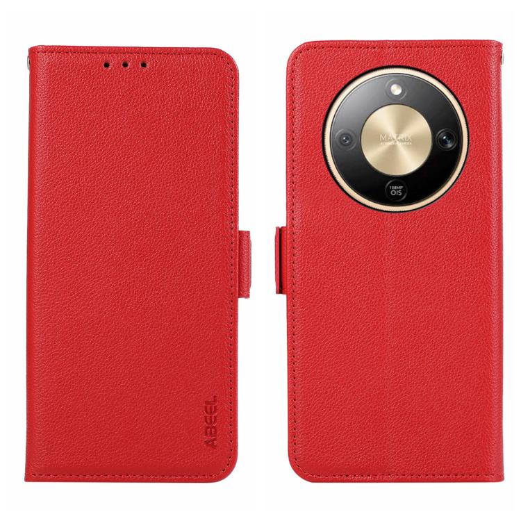 ABEEL Side-Magnetic Litchi Pattern Leather RFID Phone Case, For Honor X9d 5G / Magic8 Lite, For Honor X6c 4G, For Honor 400 Pro Global 160.8mm, For Honor 400 Lite Global, For Honor 400 Global 156.5mm Mobile Accessories - APEXEL INDIA - Mobile Lens - Mobile Camera Lens - Cellphone Accessories - Phone Lens - Smartphone Lens