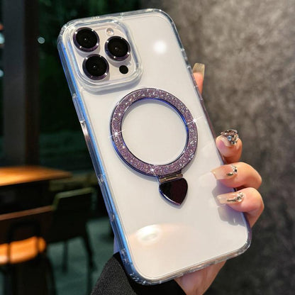 Love Glitter Powder MagSafe Holder Phone Case with Lens Film, For iPhone 16e, For iPhone 16 Pro Max, For iPhone 16 Pro, For iPhone 16, For iPhone 15 Pro Max, For iPhone 15 Pro Apple Accessories englov5318 iPhone 16e - APEXEL INDIA - Mobile Lens - Mobile Camera Lens - Cellphone Accessories - Phone Lens - Smartphone Lens
