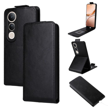 Magnetic Vertical Flip Leather Phone Case with Buckle, For vivo Y39 5G / Y300i, For vivo V50 Lite 5G Global, For vivo Y04 4G / Y29s 5G