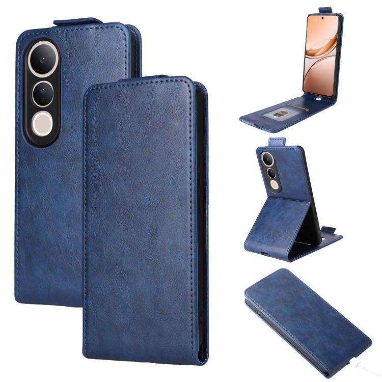 Magnetic Vertical Flip Leather Phone Case with Buckle, For vivo Y39 5G / Y300i, For vivo V50 Lite 5G Global, For vivo Y04 4G / Y29s 5G
