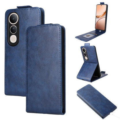 Magnetic Vertical Flip Leather Phone Case with Buckle, For vivo Y39 5G / Y300i, For vivo V50 Lite 5G Global, For vivo Y04 4G / Y29s 5G