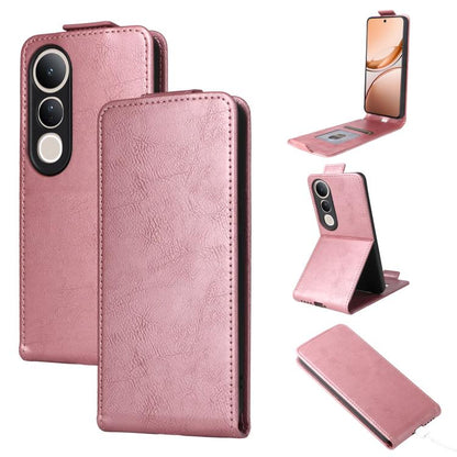 Magnetic Vertical Flip Leather Phone Case with Buckle, For vivo Y39 5G / Y300i, For vivo V50 Lite 5G Global, For vivo Y04 4G / Y29s 5G
