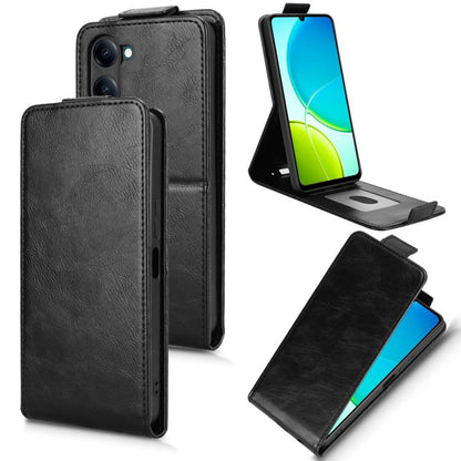 Magnetic Vertical Flip Leather Phone Case with Buckle, For vivo Y39 5G / Y300i, For vivo V50 Lite 5G Global, For vivo Y04 4G / Y29s 5G