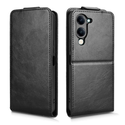 Magnetic Vertical Flip Leather Phone Case with Buckle, For vivo Y04 4G / Y29s 5G
