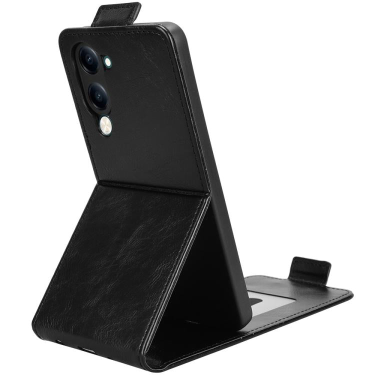 Magnetic Vertical Flip Leather Phone Case with Buckle, For vivo Y04 4G / Y29s 5G