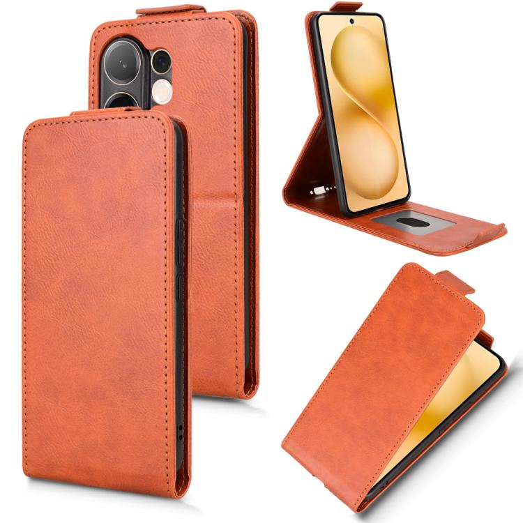 Magnetic Vertical Flip Leather Phone Case with Buckle, For vivo V60 Lite 4G / 5G, For vivo Y400 5G Global, For vivo V60 5G, For vivo X200 FE / S30 Pro mini, For vivo X200s 5G, For vivo Y300 Pro 5G / iQOO Z10 5G India