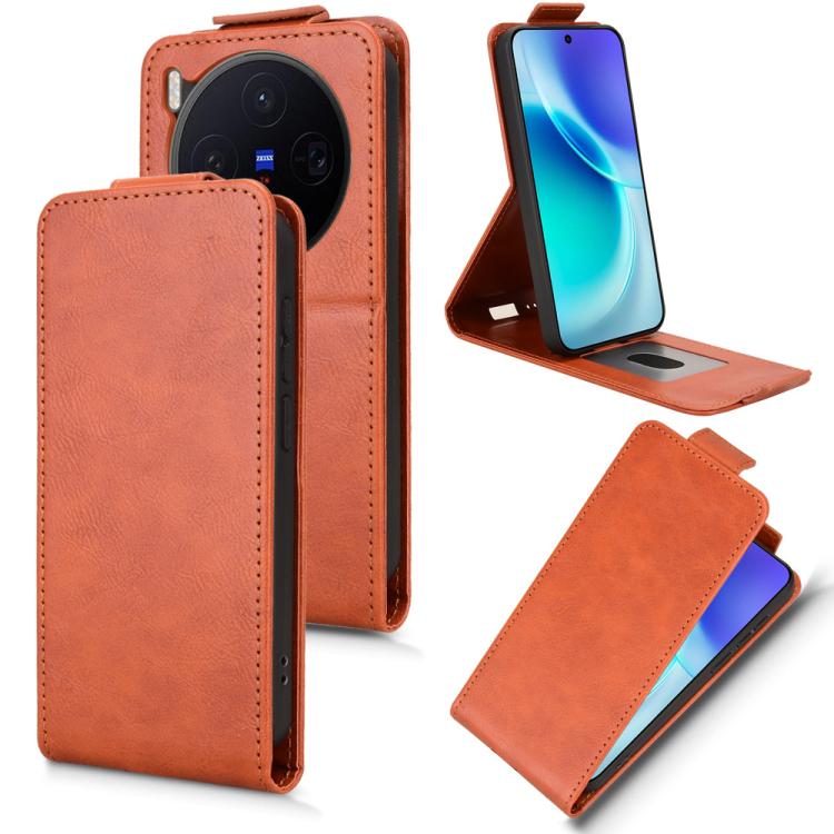 Magnetic Vertical Flip Leather Phone Case with Buckle, For vivo Y31d 4G / Y500i, For vivo X300 Ultra, For vivo Y31 5G India / Y21d Global, For vivo iQOO 15, For vivo X300 Pro 5G, For vivo X300 5G