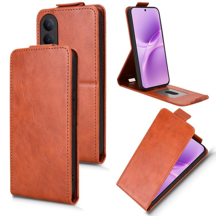 Magnetic Vertical Flip Leather Phone Case with Buckle, For vivo X300 FE 5G / S50 Pro mimi 5G, For vivo Y600 Pro 5G, For vivo T5 Pro 5G / iQOO Z11, For vivo Y21 5G 2026 / Y05 4G, For vivo V70 FE 5G, For vivo iQOO 15R 5G / Z11 Turbo 5G