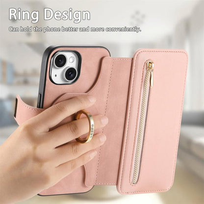 Ring Zipper Wallet RFID Blocking MagSafe Leather Phone Case, For iPhone 14, For iPhone 14 Pro, For iPhone 14 Pro Max Apple Accessories engrin5346 iPhone 14 - APEXEL INDIA - Mobile Lens - Mobile Camera Lens - Cellphone Accessories - Phone Lens - Smartphone Lens