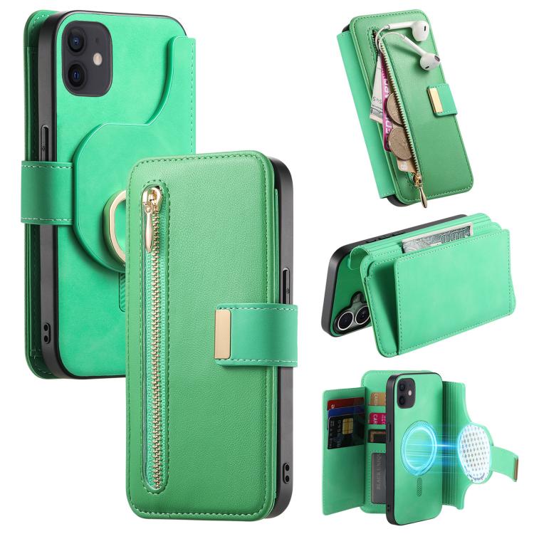 Ring Zipper Wallet RFID Blocking MagSafe Leather Phone Case, For iPhone 12 / 12 Pro, For iPhone 12 Pro Max, For iPhone 11 Pro Max Apple Accessories engrin5393 More iPhone Cases - APEXEL INDIA - Mobile Lens - Mobile Camera Lens - Cellphone Accessories - Phone Lens - Smartphone Lens