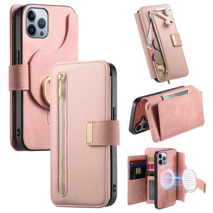 Ring Zipper Wallet RFID Blocking MagSafe Leather Phone Case, For iPhone 12 / 12 Pro, For iPhone 12 Pro Max, For iPhone 11 Pro Max Apple Accessories engrin5393 More iPhone Cases - APEXEL INDIA - Mobile Lens - Mobile Camera Lens - Cellphone Accessories - Phone Lens - Smartphone Lens