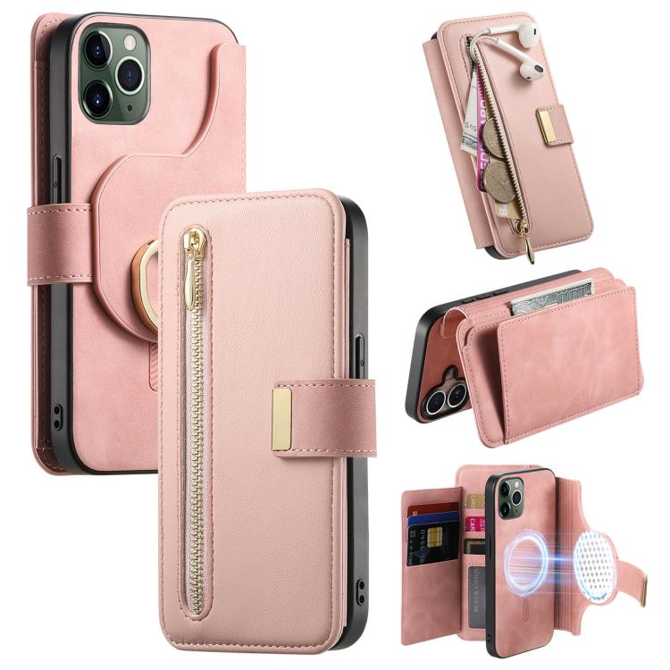 Ring Zipper Wallet RFID Blocking MagSafe Leather Phone Case, For iPhone 12 / 12 Pro, For iPhone 12 Pro Max, For iPhone 11 Pro Max Apple Accessories engrin5393 More iPhone Cases - APEXEL INDIA - Mobile Lens - Mobile Camera Lens - Cellphone Accessories - Phone Lens - Smartphone Lens