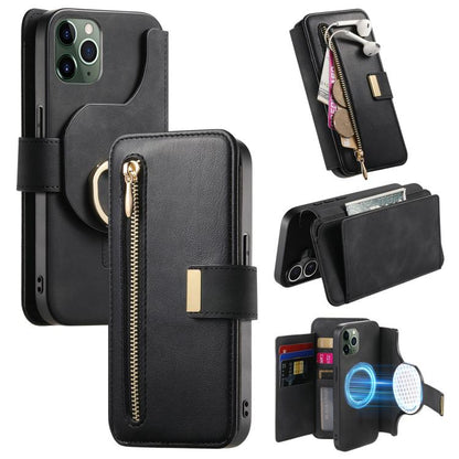 Ring Zipper Wallet RFID Blocking MagSafe Leather Phone Case, For iPhone 12 / 12 Pro, For iPhone 12 Pro Max, For iPhone 11 Pro Max Apple Accessories engrin5393 More iPhone Cases - APEXEL INDIA - Mobile Lens - Mobile Camera Lens - Cellphone Accessories - Phone Lens - Smartphone Lens
