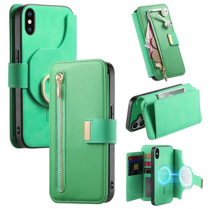 Ring Zipper Wallet RFID Blocking MagSafe Leather Phone Case, For iPhone 11, For iPhone 11 Pro, For iPhone X / XS Apple Accessories engrin5393 More iPhone Cases - APEXEL INDIA - Mobile Lens - Mobile Camera Lens - Cellphone Accessories - Phone Lens - Smartphone Lens