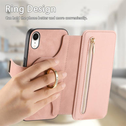 Ring Zipper Wallet RFID Blocking MagSafe Leather Phone Case, For iPhone XR, For iPhone XS Max, For iPhone 7 Plus / 8 Plus Apple Accessories engrin5350 More iPhone Cases - APEXEL INDIA - Mobile Lens - Mobile Camera Lens - Cellphone Accessories - Phone Lens - Smartphone Lens