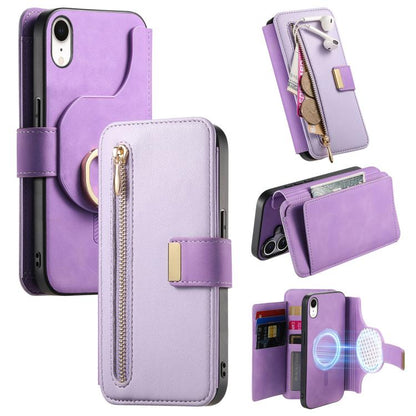 Ring Zipper Wallet RFID Blocking MagSafe Leather Phone Case, For iPhone XR, For iPhone XS Max, For iPhone 7 Plus / 8 Plus Apple Accessories engrin5350 More iPhone Cases - APEXEL INDIA - Mobile Lens - Mobile Camera Lens - Cellphone Accessories - Phone Lens - Smartphone Lens