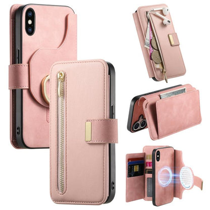 Ring Zipper Wallet RFID Blocking MagSafe Leather Phone Case, For iPhone XR, For iPhone XS Max, For iPhone 7 Plus / 8 Plus Apple Accessories engrin5350 More iPhone Cases - APEXEL INDIA - Mobile Lens - Mobile Camera Lens - Cellphone Accessories - Phone Lens - Smartphone Lens