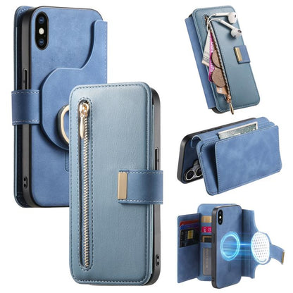 Ring Zipper Wallet RFID Blocking MagSafe Leather Phone Case, For iPhone XR, For iPhone XS Max, For iPhone 7 Plus / 8 Plus Apple Accessories engrin5350 More iPhone Cases - APEXEL INDIA - Mobile Lens - Mobile Camera Lens - Cellphone Accessories - Phone Lens - Smartphone Lens