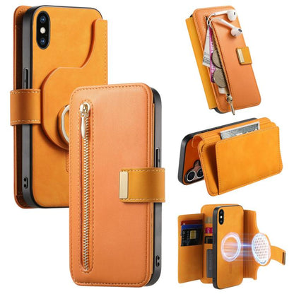 Ring Zipper Wallet RFID Blocking MagSafe Leather Phone Case, For iPhone XR, For iPhone XS Max, For iPhone 7 Plus / 8 Plus Apple Accessories engrin5350 More iPhone Cases - APEXEL INDIA - Mobile Lens - Mobile Camera Lens - Cellphone Accessories - Phone Lens - Smartphone Lens