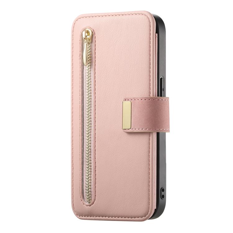 Ring Zipper Wallet RFID Blocking MagSafe Leather Phone Case, For iPhone 7 Plus / 8 Plus