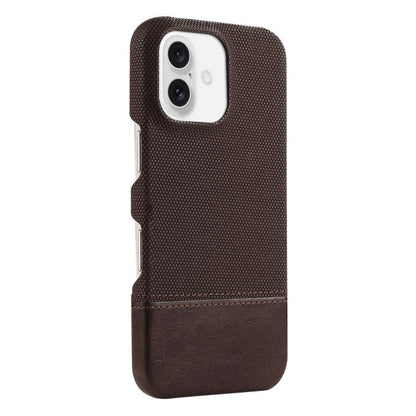 Stitching Cloth MagSafe Magnetic PC Hybrid PU Phone Case, For iPhone 16 Pro Max, For iPhone 16 Pro, For iPhone 16 Plus, For iPhone 16 Apple Accessories engsti5366 iPhone 16 Pro Max - APEXEL INDIA - Mobile Lens - Mobile Camera Lens - Cellphone Accessories - Phone Lens - Smartphone Lens