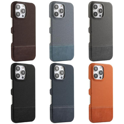 Stitching Cloth MagSafe Magnetic PC Hybrid PU Phone Case, For iPhone 15 Pro Max, For iPhone 15 Pro, For iPhone 14 Plus / 15 Plus, For iPhone 15 Apple Accessories engsti5366 iPhone 15 Pro Max - APEXEL INDIA - Mobile Lens - Mobile Camera Lens - Cellphone Accessories - Phone Lens - Smartphone Lens