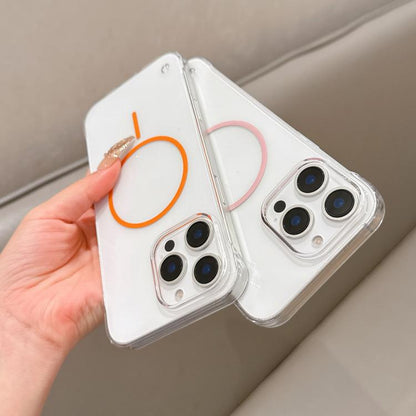 Half Frame Transparent PC MagSafe Phone Case, For iPhone 16 Pro Max, For iPhone 16 Pro, For iPhone 16 Plus Apple Accessories enghal5418 iPhone 16 Pro Max - APEXEL INDIA - Mobile Lens - Mobile Camera Lens - Cellphone Accessories - Phone Lens - Smartphone Lens