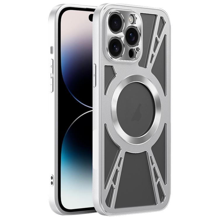 Silicone Cooling Hollow Metal MagSafe Phone Case Apple Accessories engsil5703 More iPhone Cases - APEXEL INDIA - Mobile Lens - Mobile Camera Lens - Cellphone Accessories - Phone Lens - Smartphone Lens