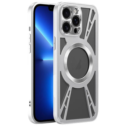 Silicone Cooling Hollow Metal MagSafe Phone Case Apple Accessories engsil5703 More iPhone Cases - APEXEL INDIA - Mobile Lens - Mobile Camera Lens - Cellphone Accessories - Phone Lens - Smartphone Lens