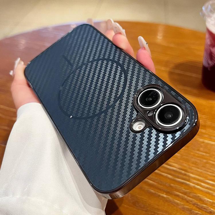 Plating Carbon Fiber MagSafe Full Coverage Phone Case, For iPhone 16 Pro Max, For iPhone 16 Pro, For iPhone 16 Plus, For iPhone 16 Apple Accessories engpla5388 iPhone 16 Pro Max - APEXEL INDIA - Mobile Lens - Mobile Camera Lens - Cellphone Accessories - Phone Lens - Smartphone Lens