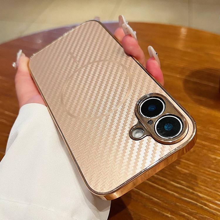 Plating Carbon Fiber MagSafe Full Coverage Phone Case, For iPhone 16 Pro Max, For iPhone 16 Pro, For iPhone 16 Plus, For iPhone 16 Apple Accessories engpla5388 iPhone 16 Pro Max - APEXEL INDIA - Mobile Lens - Mobile Camera Lens - Cellphone Accessories - Phone Lens - Smartphone Lens