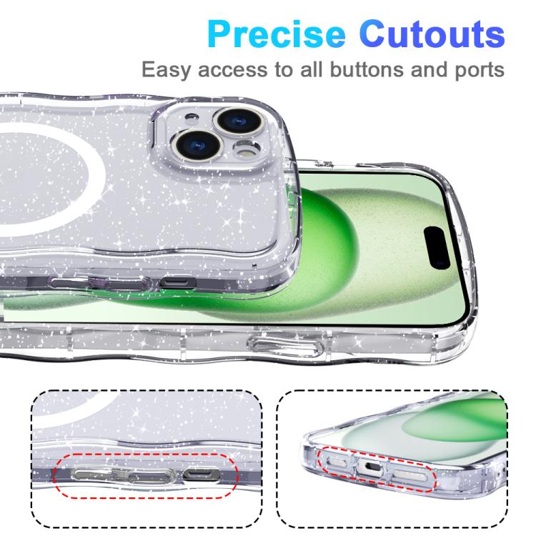 Wave Glitter MagSafe Magnetic TPU Phone Case, For iPhone 16 Pro Max, For iPhone 16 Pro, For iPhone 16 Plus, For iPhone 16 Apple Accessories engwav5478 iPhone 16 Pro Max - APEXEL INDIA - Mobile Lens - Mobile Camera Lens - Cellphone Accessories - Phone Lens - Smartphone Lens