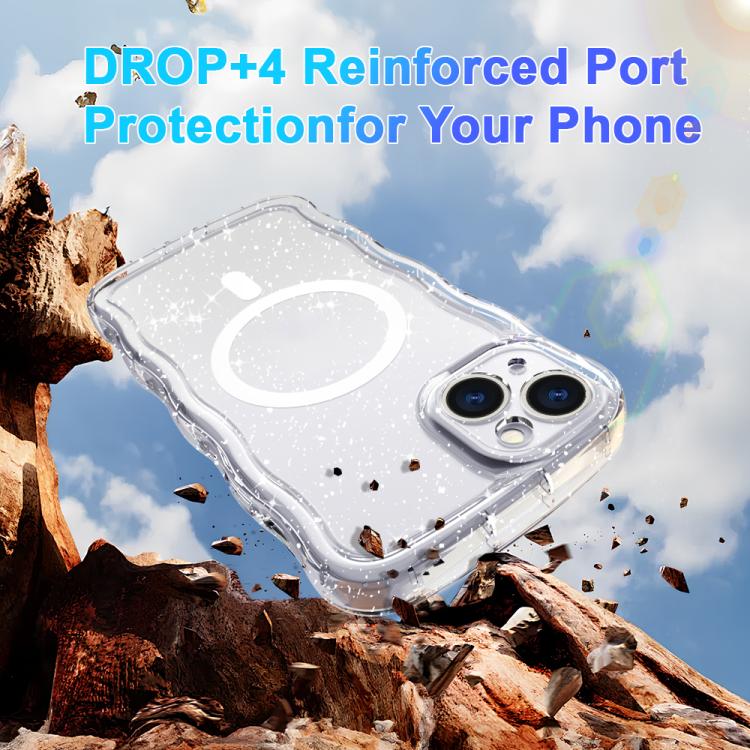 Wave Glitter MagSafe Magnetic TPU Phone Case, For iPhone 16 Pro Max, For iPhone 16 Pro, For iPhone 16 Plus, For iPhone 16 Apple Accessories engwav5478 iPhone 16 Pro Max - APEXEL INDIA - Mobile Lens - Mobile Camera Lens - Cellphone Accessories - Phone Lens - Smartphone Lens