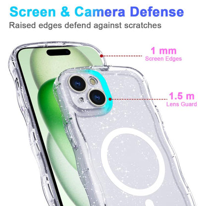 Wave Glitter MagSafe Magnetic TPU Phone Case