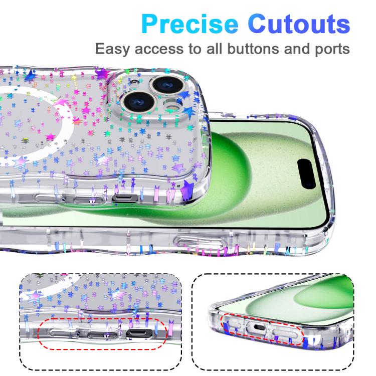 Wave Star Transparent MagSafe Magnetic Phone Case, For iPhone 16 Pro Max, For iPhone 16 Pro, For iPhone 16 Plus, For iPhone 16, For iPhone 15 Pro Max, For iPhone 15 Pro, For iPhone 15 Plus, For iPhone 15 Apple Accessories engwav5409 iPhone 16 Pro Max - APEXEL INDIA - Mobile Lens - Mobile Camera Lens - Cellphone Accessories - Phone Lens - Smartphone Lens