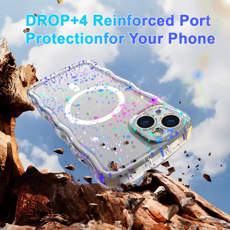 Wave Star Transparent MagSafe Magnetic Phone Case, For iPhone 16 Pro Max, For iPhone 16 Pro, For iPhone 16 Plus, For iPhone 16, For iPhone 15 Pro Max, For iPhone 15 Pro, For iPhone 15 Plus, For iPhone 15 Apple Accessories engwav5409 iPhone 16 Pro Max - APEXEL INDIA - Mobile Lens - Mobile Camera Lens - Cellphone Accessories - Phone Lens - Smartphone Lens