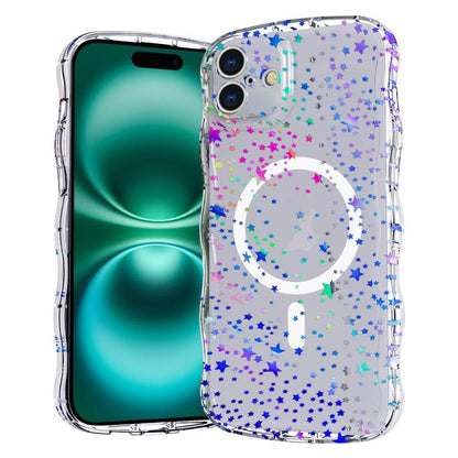 Wave Star Transparent MagSafe Magnetic Phone Case, For iPhone 16 Pro Max, For iPhone 16 Pro, For iPhone 16 Plus, For iPhone 16, For iPhone 15 Pro Max, For iPhone 15 Pro, For iPhone 15 Plus, For iPhone 15 Apple Accessories engwav5409 iPhone 16 Pro Max - APEXEL INDIA - Mobile Lens - Mobile Camera Lens - Cellphone Accessories - Phone Lens - Smartphone Lens