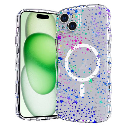 Wave Star Transparent MagSafe Magnetic Phone Case, For iPhone 16 Pro Max, For iPhone 16 Pro, For iPhone 16 Plus, For iPhone 16, For iPhone 15 Pro Max, For iPhone 15 Pro, For iPhone 15 Plus, For iPhone 15 Apple Accessories engwav5409 iPhone 16 Pro Max - APEXEL INDIA - Mobile Lens - Mobile Camera Lens - Cellphone Accessories - Phone Lens - Smartphone Lens