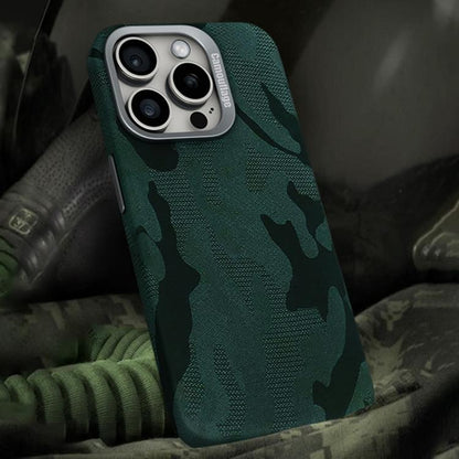 Camouflage Leather Metal Frame MagSafe PC Phone Case, For iPhone 12 Pro Max Apple Accessories engcam5415 More iPhone Cases - APEXEL INDIA - Mobile Lens - Mobile Camera Lens - Cellphone Accessories - Phone Lens - Smartphone Lens