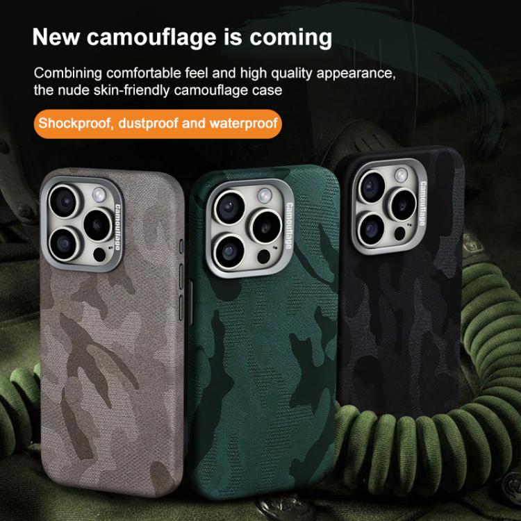 Camouflage Leather Metal Frame MagSafe PC Phone Case, For iPhone 13 Pro Max, For iPhone 13 Pro, For iPhone 13, For iPhone 12 / 12 Pro Apple Accessories engcam5483 More iPhone Cases - APEXEL INDIA - Mobile Lens - Mobile Camera Lens - Cellphone Accessories - Phone Lens - Smartphone Lens
