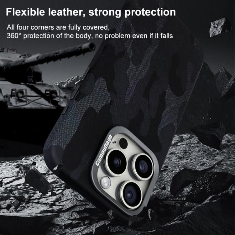 Camouflage Leather Metal Frame MagSafe PC Phone Case, For iPhone 13 Pro Max, For iPhone 13 Pro, For iPhone 13, For iPhone 12 / 12 Pro Apple Accessories engcam5483 More iPhone Cases - APEXEL INDIA - Mobile Lens - Mobile Camera Lens - Cellphone Accessories - Phone Lens - Smartphone Lens
