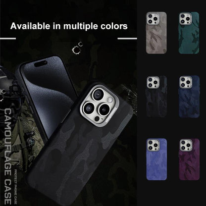 Camouflage Leather Metal Frame MagSafe PC Phone Case, For iPhone 12 Pro Max Apple Accessories engcam5415 More iPhone Cases - APEXEL INDIA - Mobile Lens - Mobile Camera Lens - Cellphone Accessories - Phone Lens - Smartphone Lens