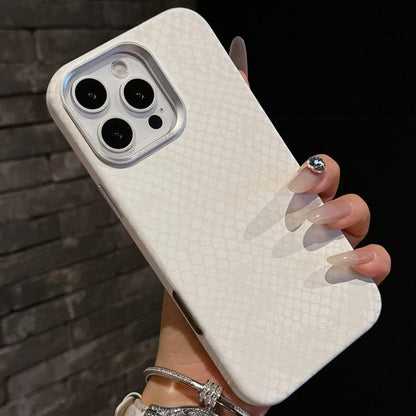Plain Leather Snake Texture PC MagSafe Phone Case, For iPhone 16 Pro Max, For iPhone 16 Pro, For iPhone 16 Plus, For iPhone 16, For iPhone 15 Pro Max, For iPhone 15 Pro Apple Accessories engpla5431 iPhone 16 Pro Max - APEXEL INDIA - Mobile Lens - Mobile Camera Lens - Cellphone Accessories - Phone Lens - Smartphone Lens