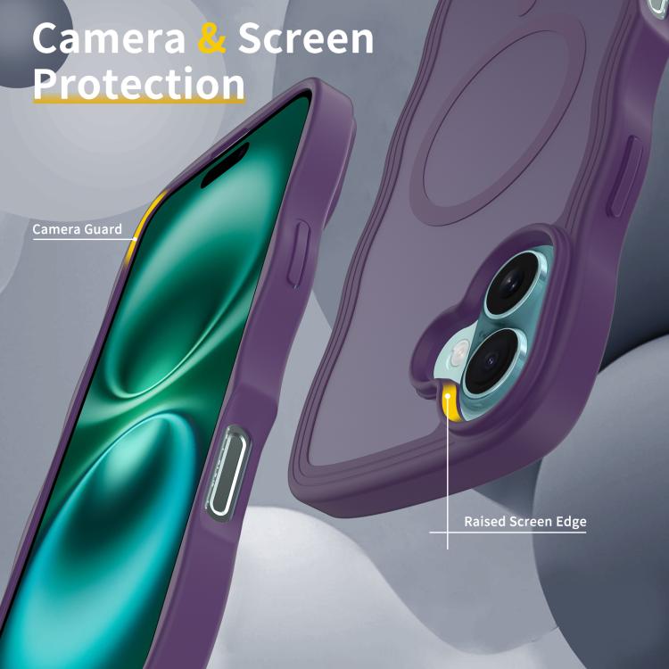 Skin Feel Wave Texture MagSafe Phone Case, For iPhone 16, For iPhone 15 Pro Max, For iPhone 15 Pro, For iPhone 15 Plus Apple Accessories engski5503 iPhone 16 - APEXEL INDIA - Mobile Lens - Mobile Camera Lens - Cellphone Accessories - Phone Lens - Smartphone Lens