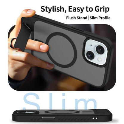 Frosted Holder PC Hybrid TPU MagSafe Phone Case, For iPhone 15, For iPhone 14 Plus, For iPhone 14, For iPhone 14 Pro Apple Accessories engfro5455 iPhone 15 - APEXEL INDIA - Mobile Lens - Mobile Camera Lens - Cellphone Accessories - Phone Lens - Smartphone Lens
