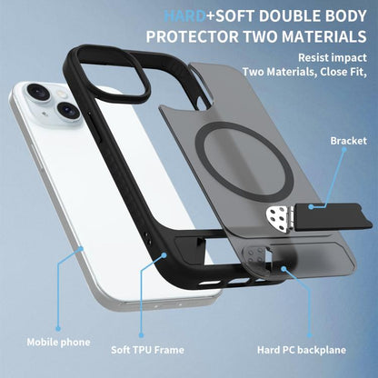 Frosted Holder PC Hybrid TPU MagSafe Phone Case, For iPhone 15, For iPhone 14 Plus, For iPhone 14, For iPhone 14 Pro Apple Accessories engfro5455 iPhone 15 - APEXEL INDIA - Mobile Lens - Mobile Camera Lens - Cellphone Accessories - Phone Lens - Smartphone Lens
